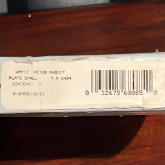 Wedgwood Peter Rabbit Plate w/ Peter in Bed w/ camomile Tea Original box. - Picture 11 of 15